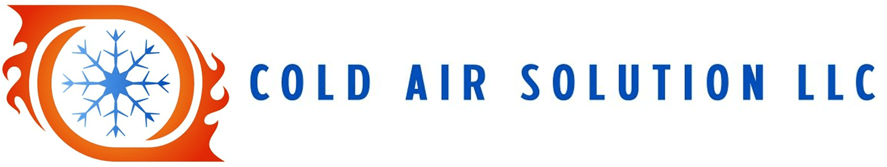 Cold Air Solution LLC logo with snowflake.